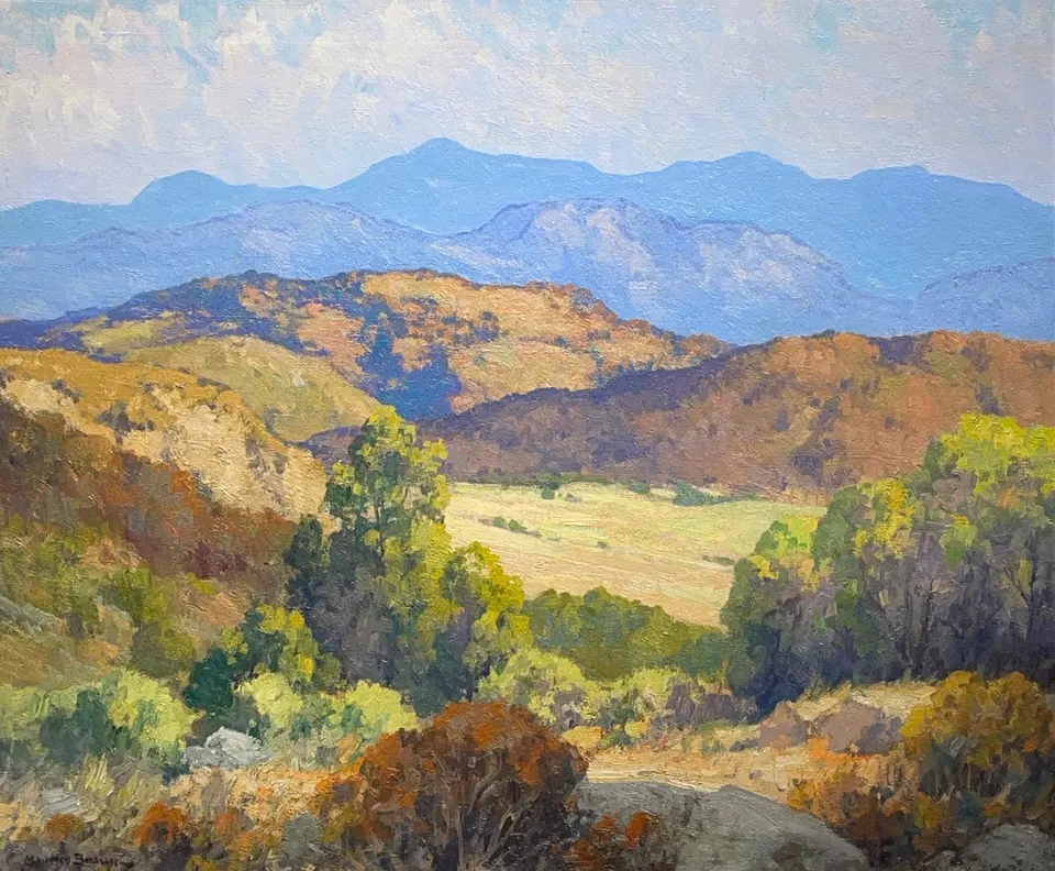 Maurice Braun, A Mountain Vista, oil on canvas