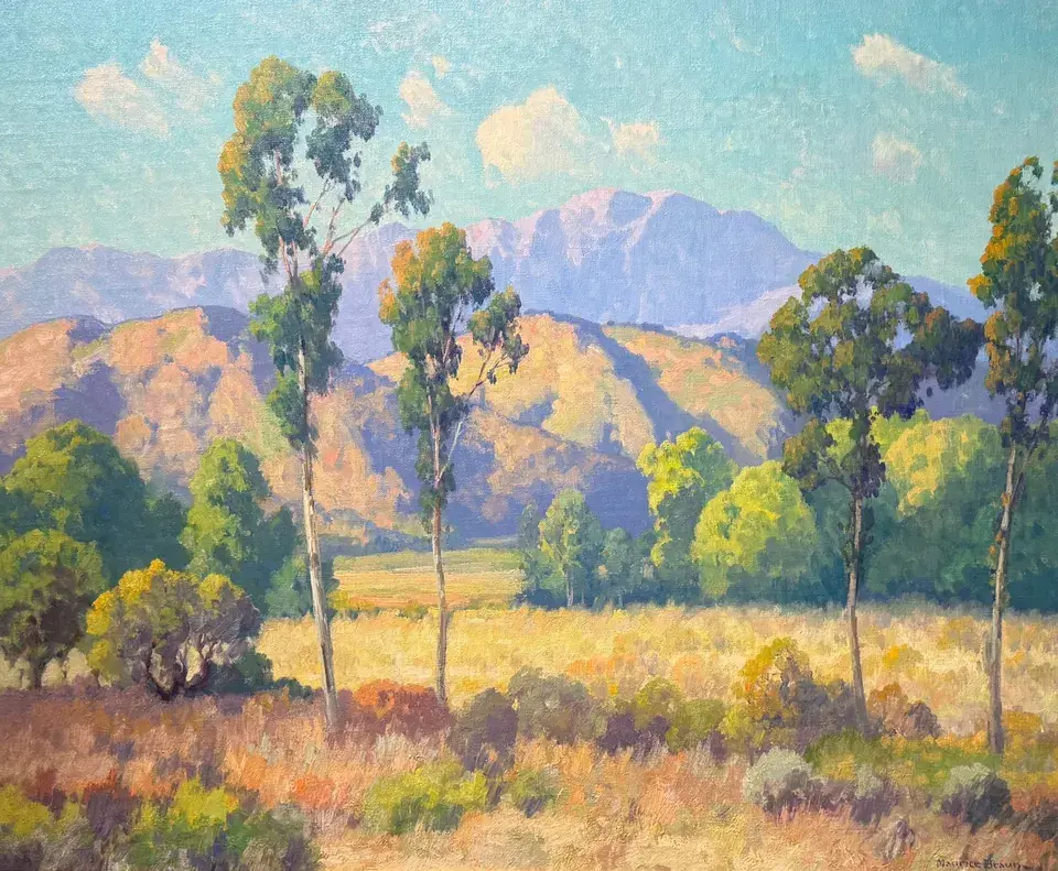 Maurice Braun, Eucalyptus Field, oil on canvas