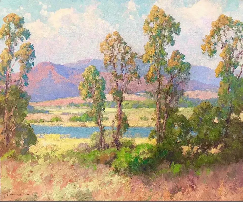 Maurice Braun, Lake Cuyamaca, oil on canvas