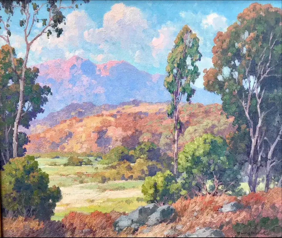 Maurice Braun, Spring on the Hills, oil on canvas