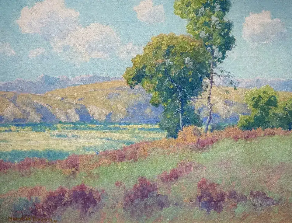 Maurice Braun, Summer Landscape, oil on canvas
